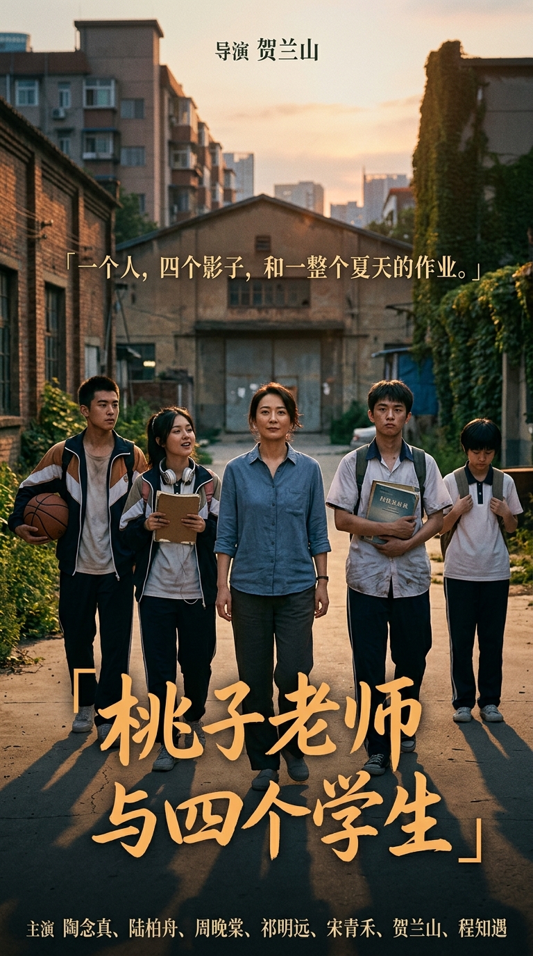 《桃子老师与四个学生》海报